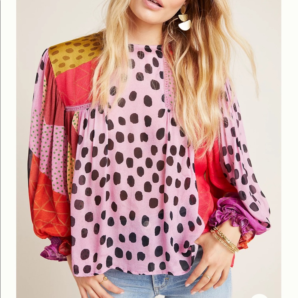 Anthropologie Miranda Peasant Blouse